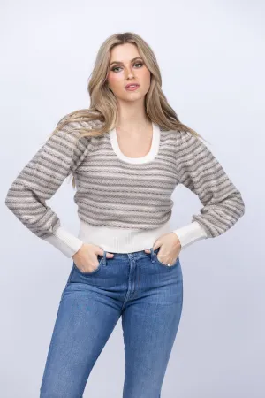 dh New York Amara Sweater in Ivory Combo