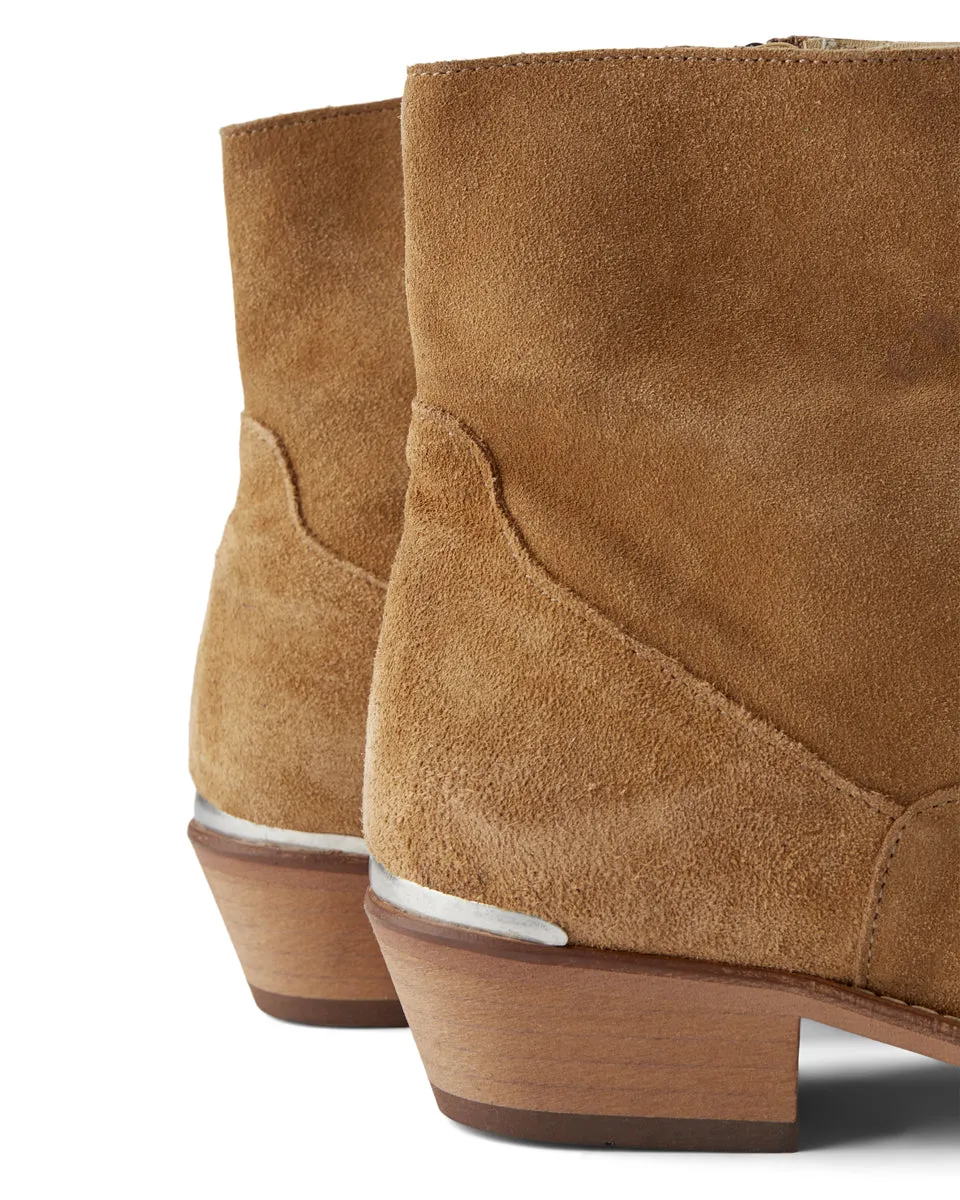 Enzo boot suede - CAMEL