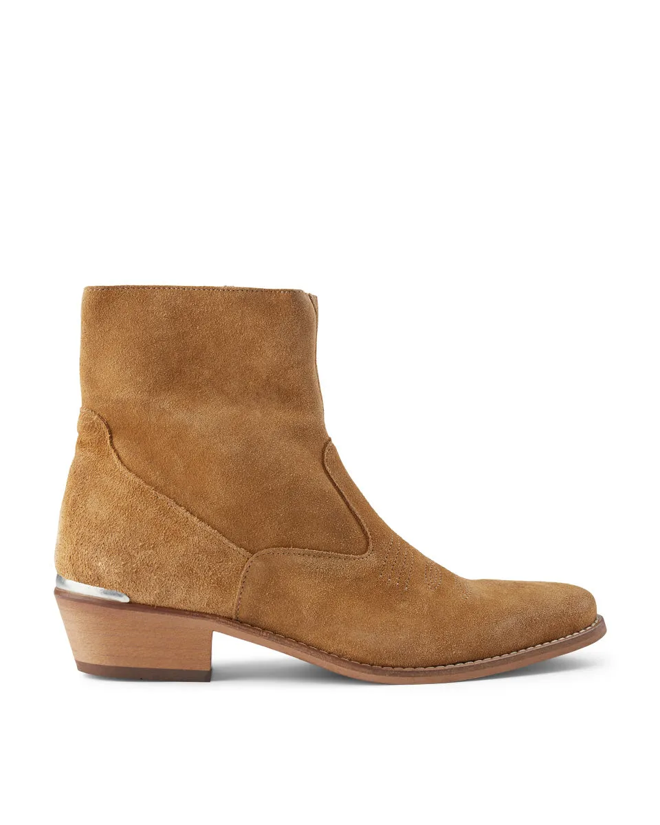 Enzo boot suede - CAMEL