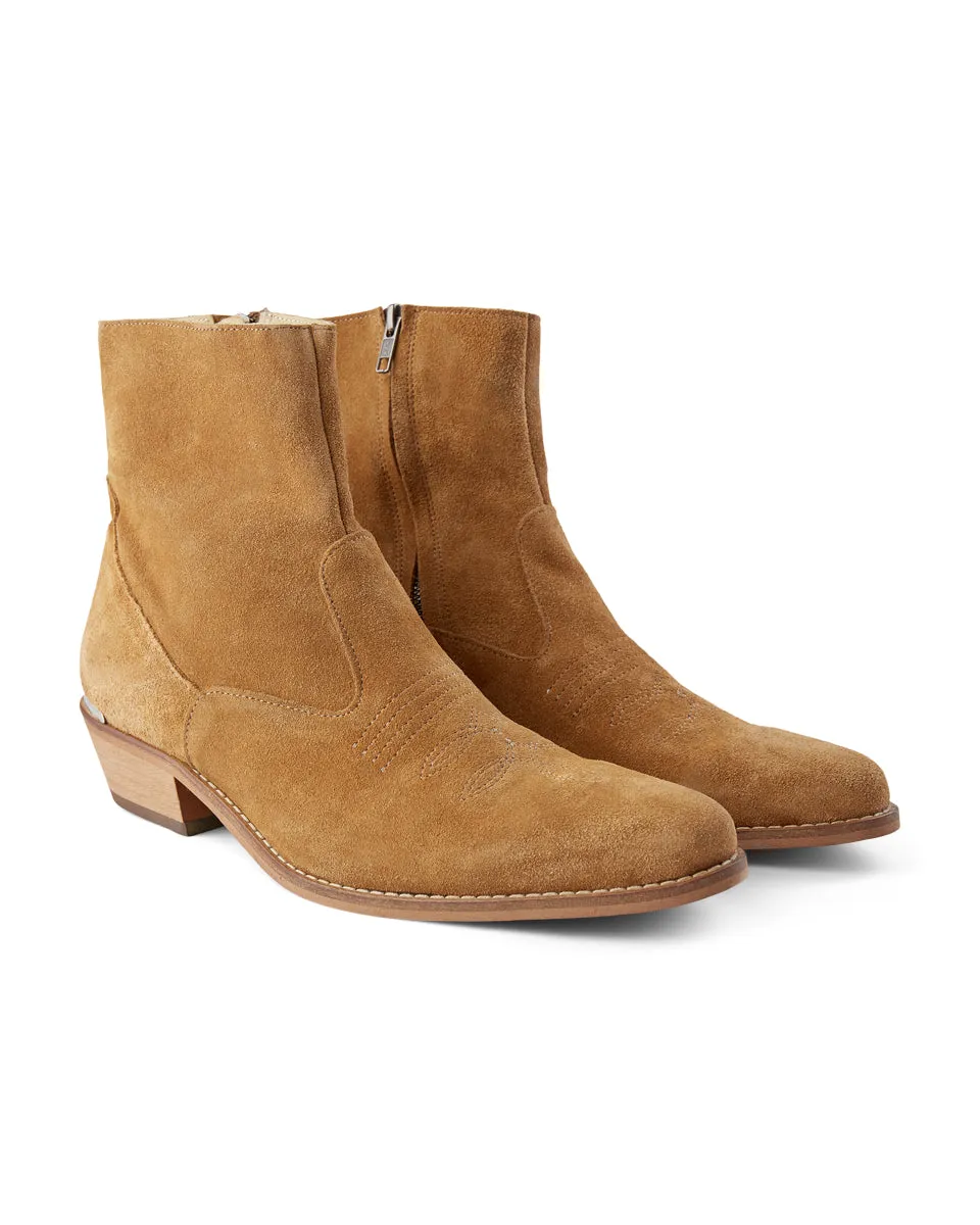 Enzo boot suede - CAMEL