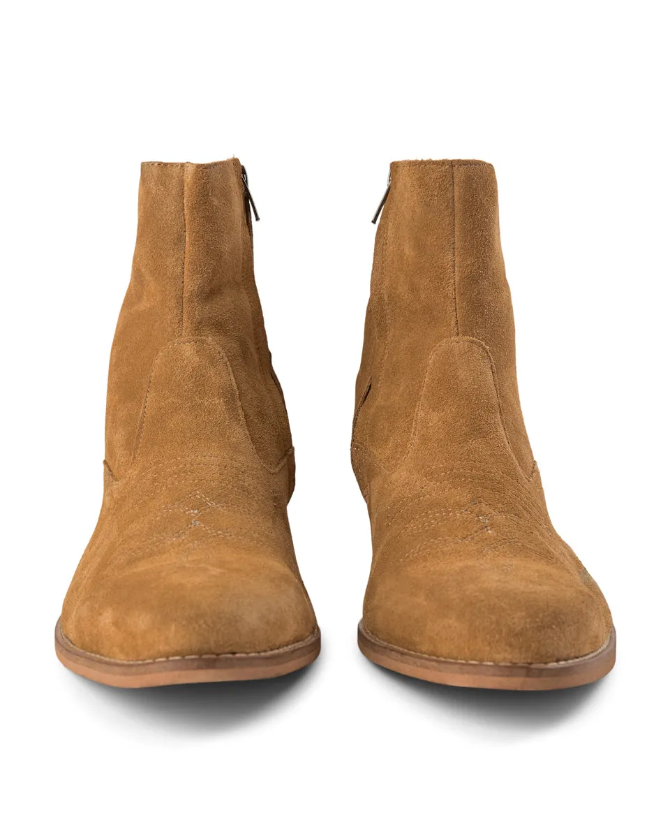 Enzo boot suede - CAMEL