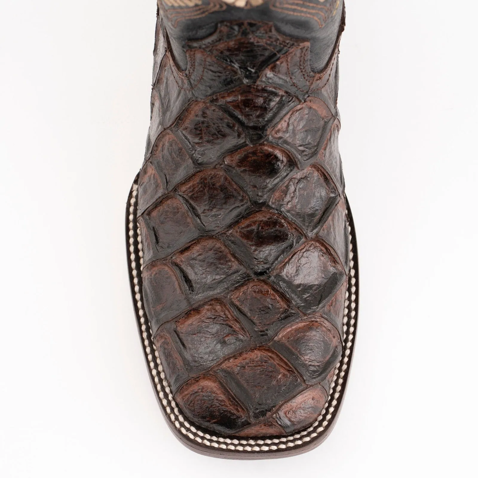 Ferrini Women's Bronco Pirarucu Print Square Toe Boots 93393-09