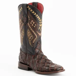 Ferrini Women's Bronco Pirarucu Print Square Toe Boots 93393-09