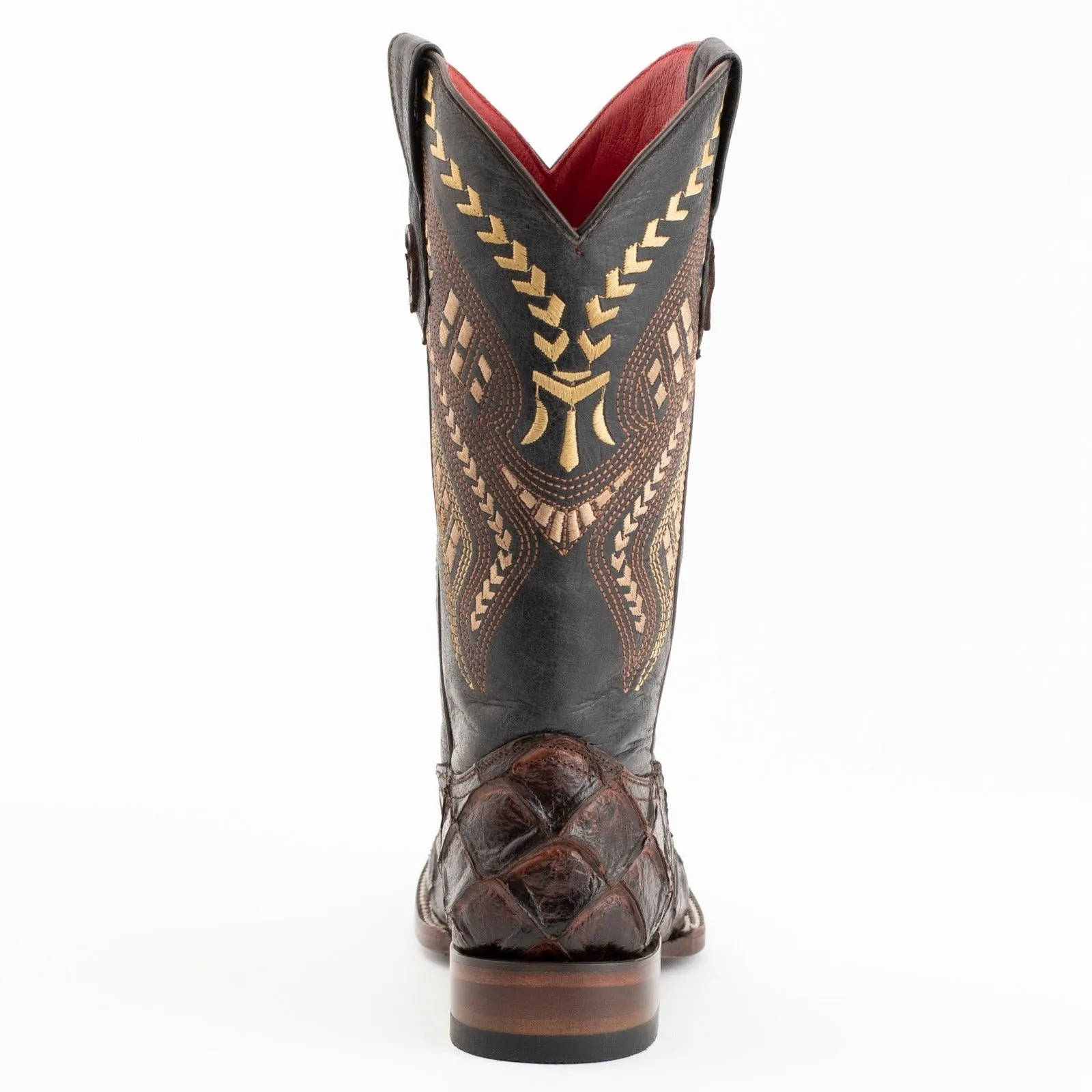 Ferrini Women's Bronco Pirarucu Print Square Toe Boots 93393-09
