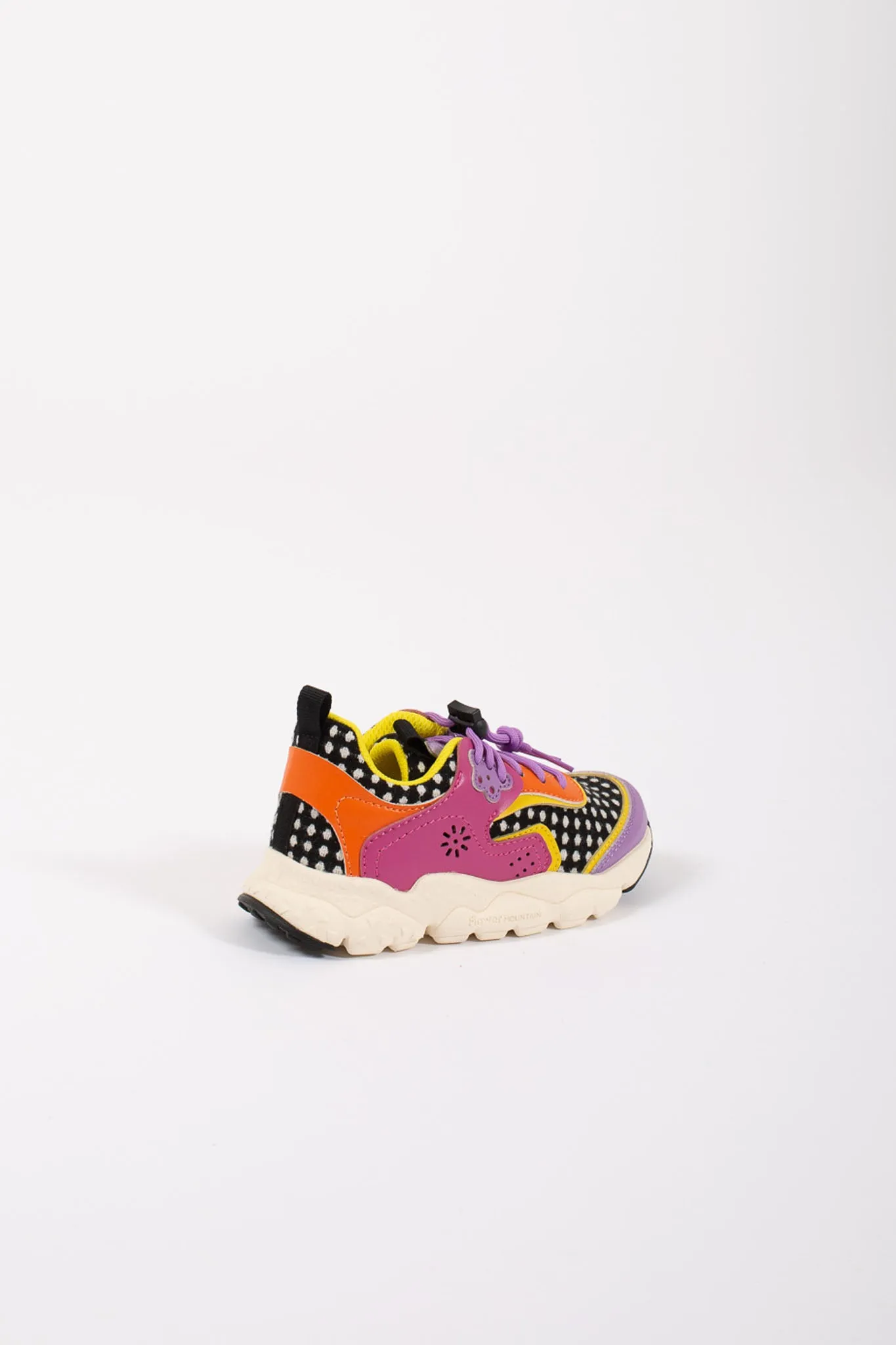 Flower Mountain Sneakers Eco Calf/cozy Fabric Viola Bambina