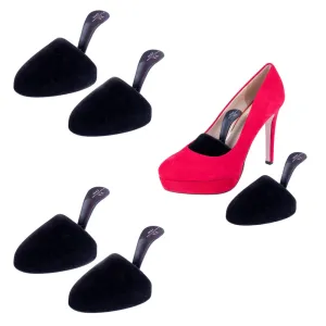 FootFitter Rounded Foam Shoe Tree with Handle for Women's High Heels, Lightweight Shape Keeping Travel Shoe Tree - FP42, 3-Pack