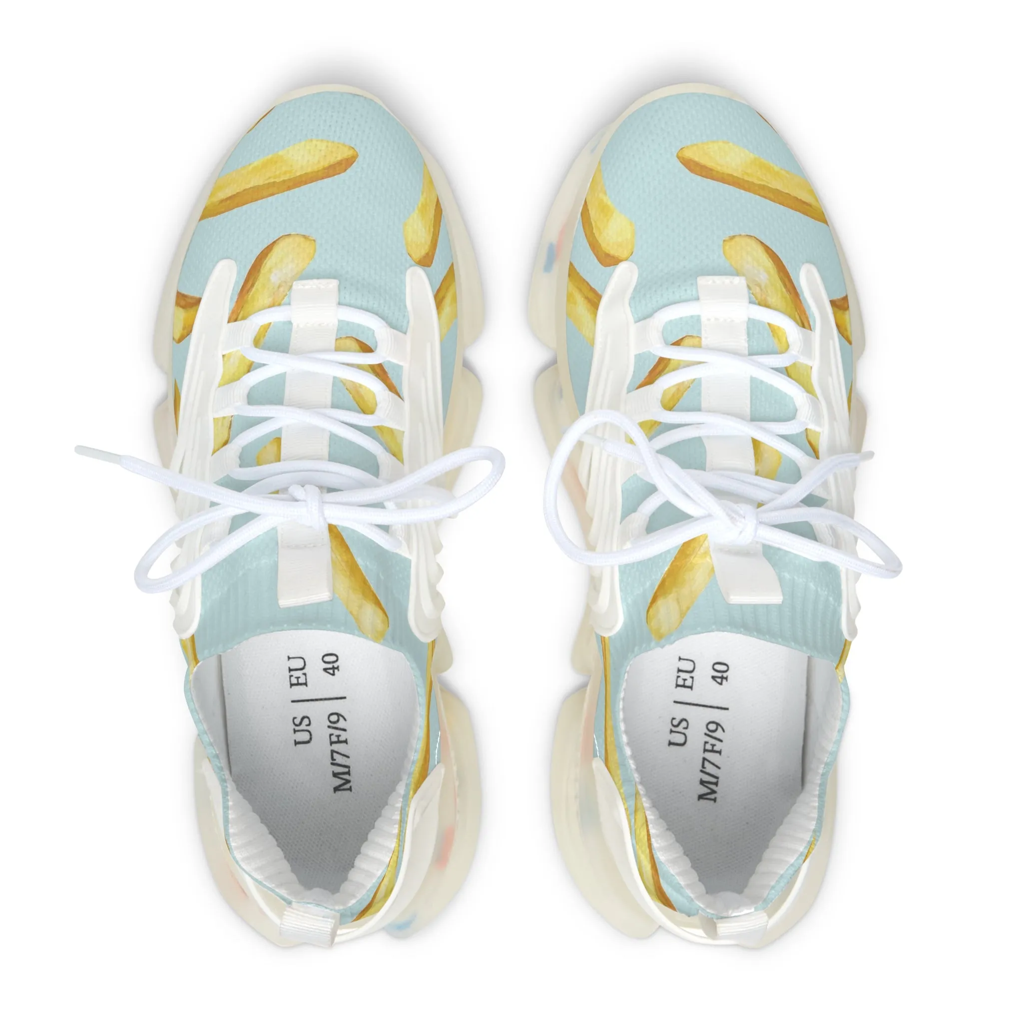 French Fries Women's Mesh Sneakers