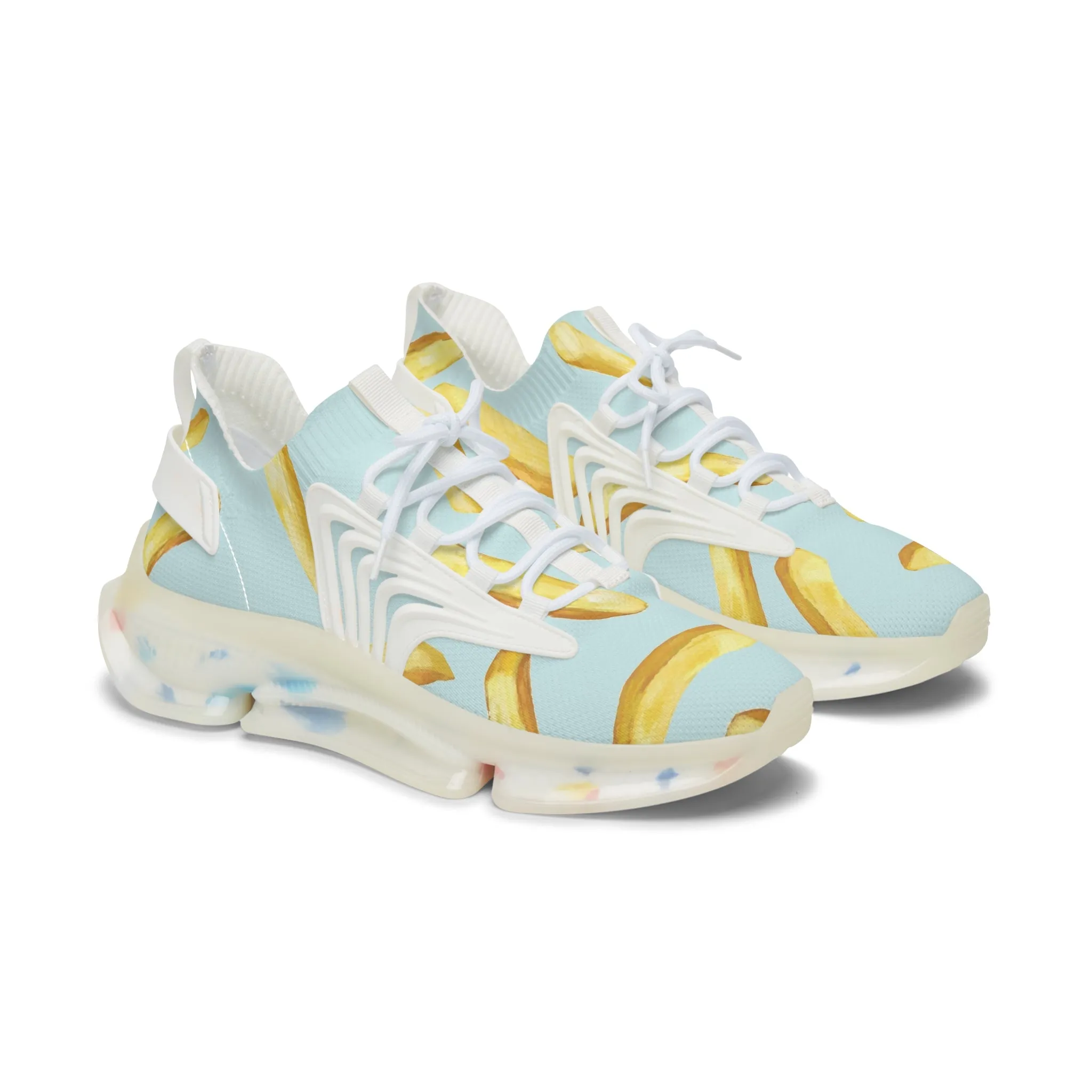 French Fries Women's Mesh Sneakers