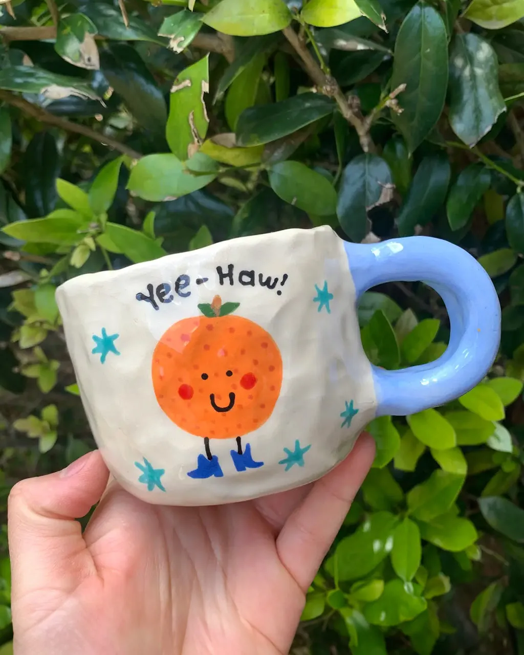 Fruits In Boots Mug - Yee-Haw Orange