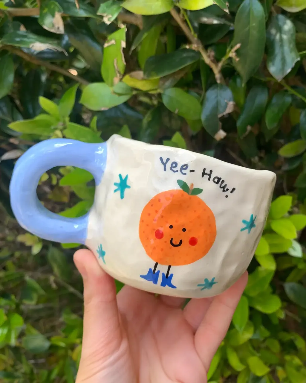 Fruits In Boots Mug - Yee-Haw Orange