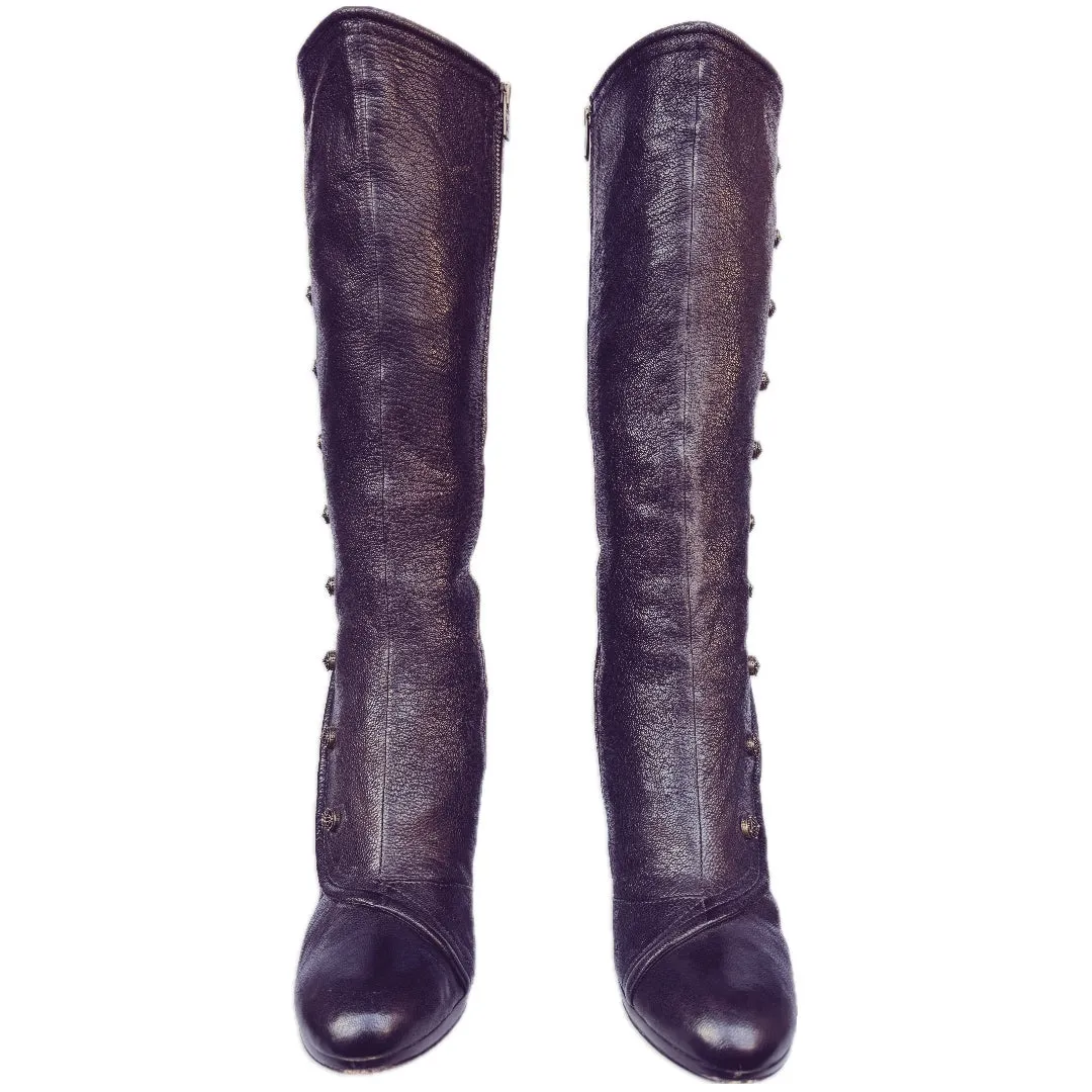 Frye Matilda Victorian Tall Knee High Cowgirl Western Boots