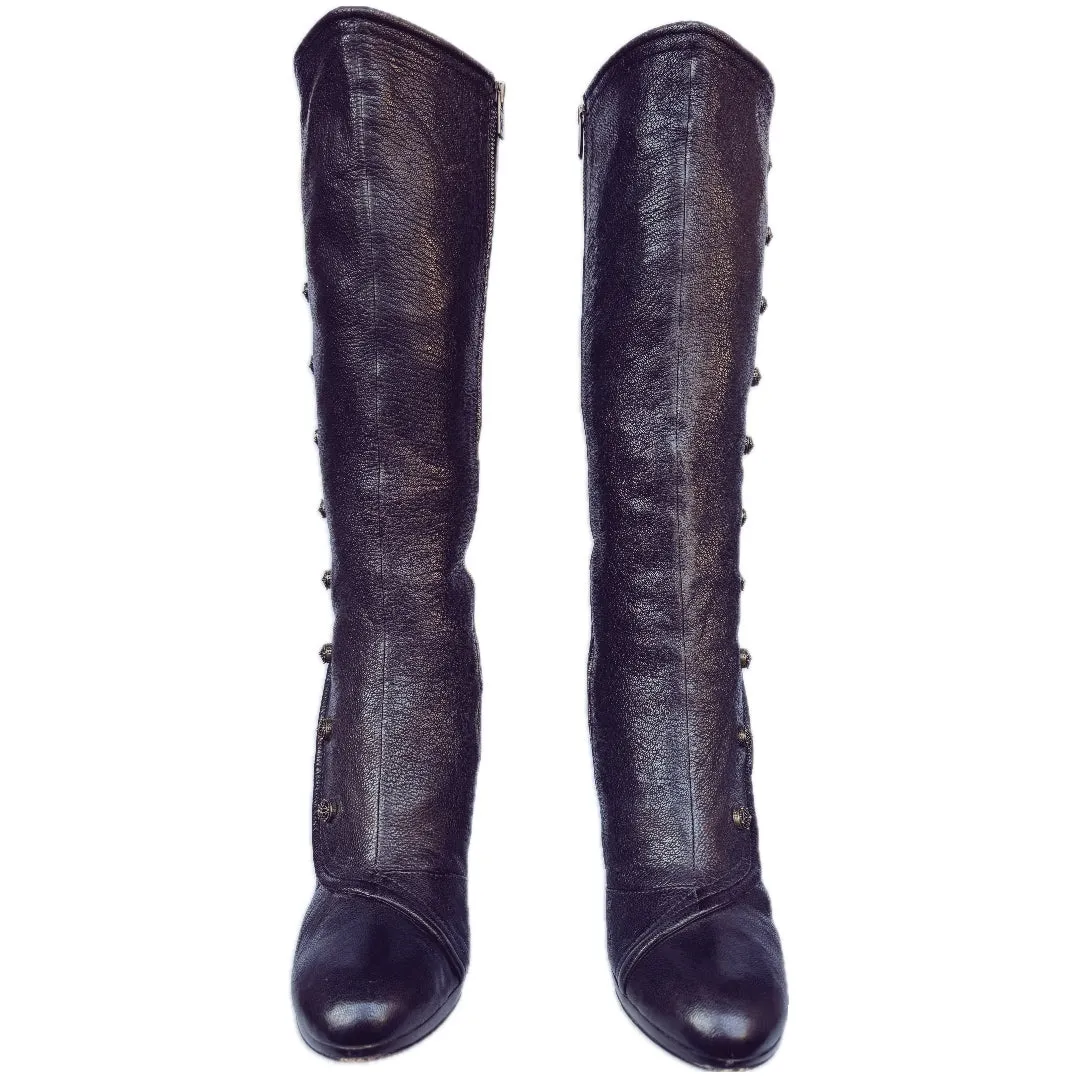 Frye Matilda Victorian Tall Knee High Cowgirl Western Boots