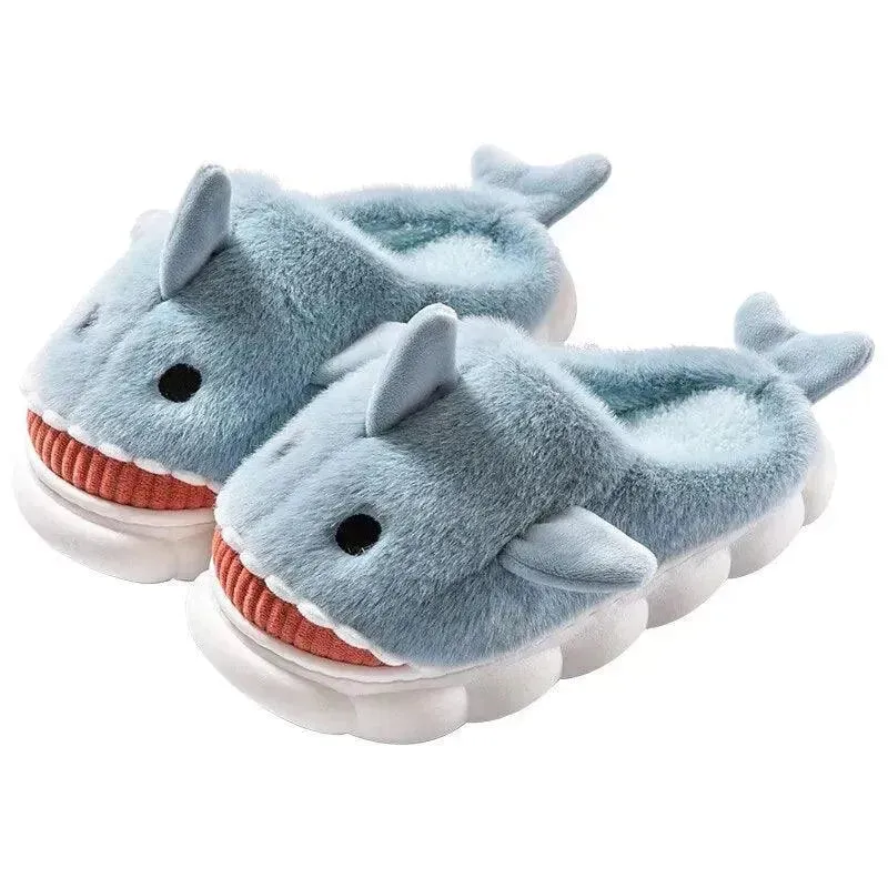 Furry Shark Slippers