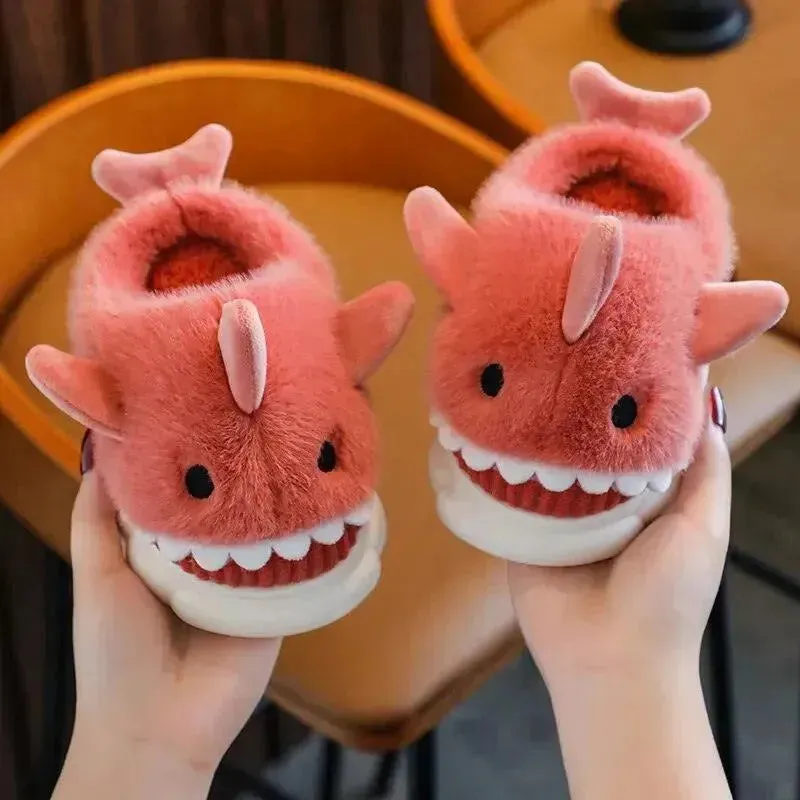 Furry Shark Slippers