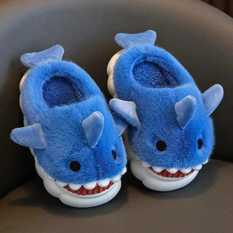Furry Shark Slippers
