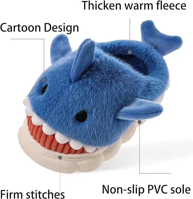 Furry Shark Slippers