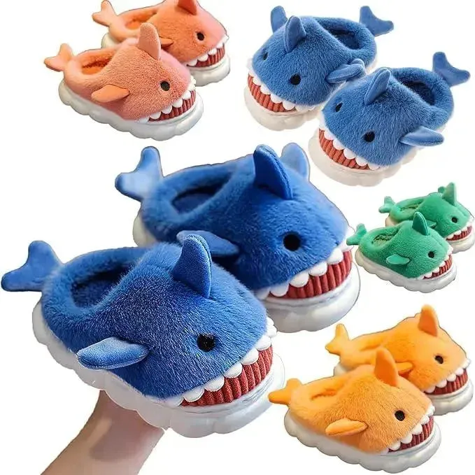Furry Shark Slippers