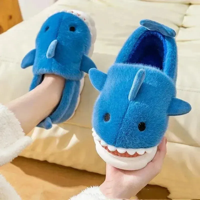 Furry Shark Slippers