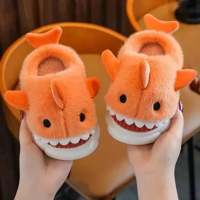 Furry Shark Slippers