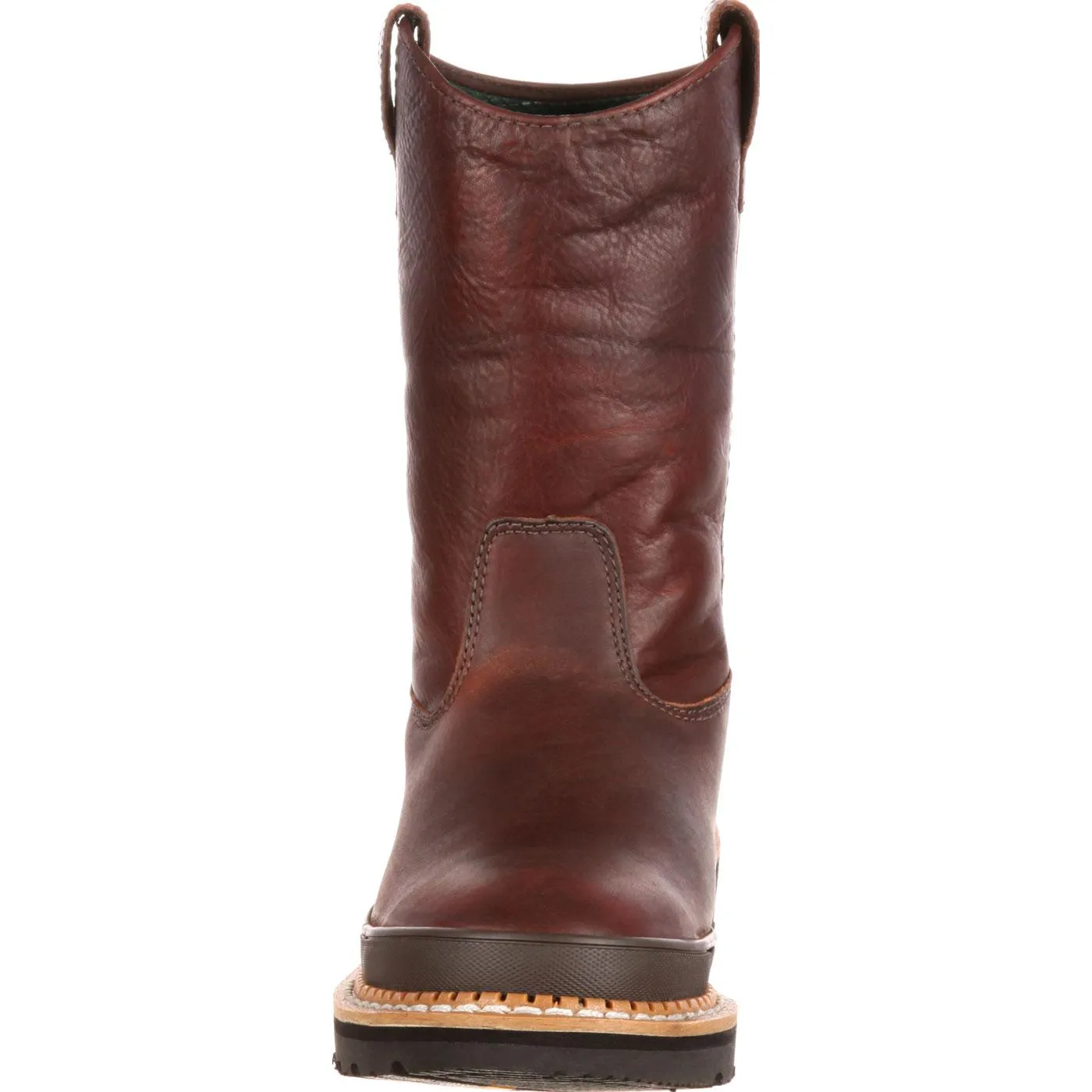 Georgia | Men's Giant Steel Toe Pull-On Work Boot | Soggy Brown