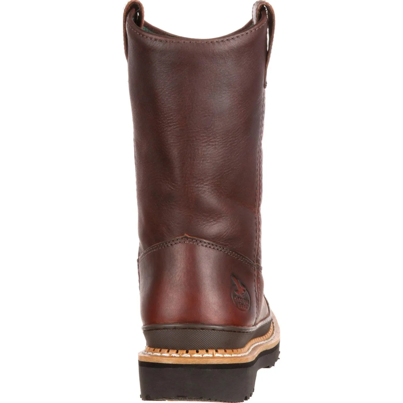Georgia | Men's Giant Steel Toe Pull-On Work Boot | Soggy Brown