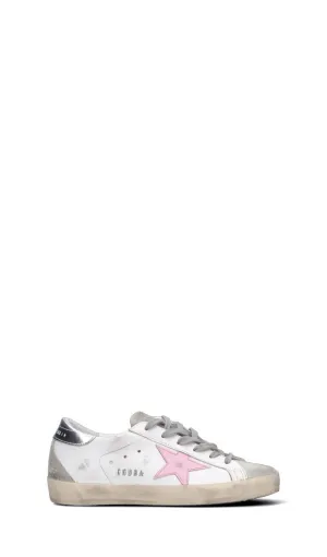 GOLDEN GOOSE Sneaker donna bianca/argento/rosa in pelle