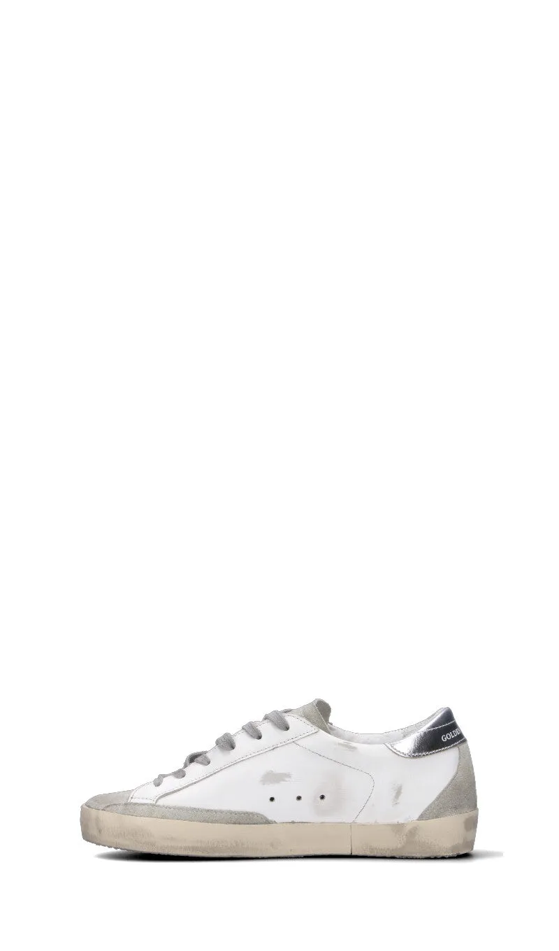 GOLDEN GOOSE Sneaker donna bianca/argento/rosa in pelle