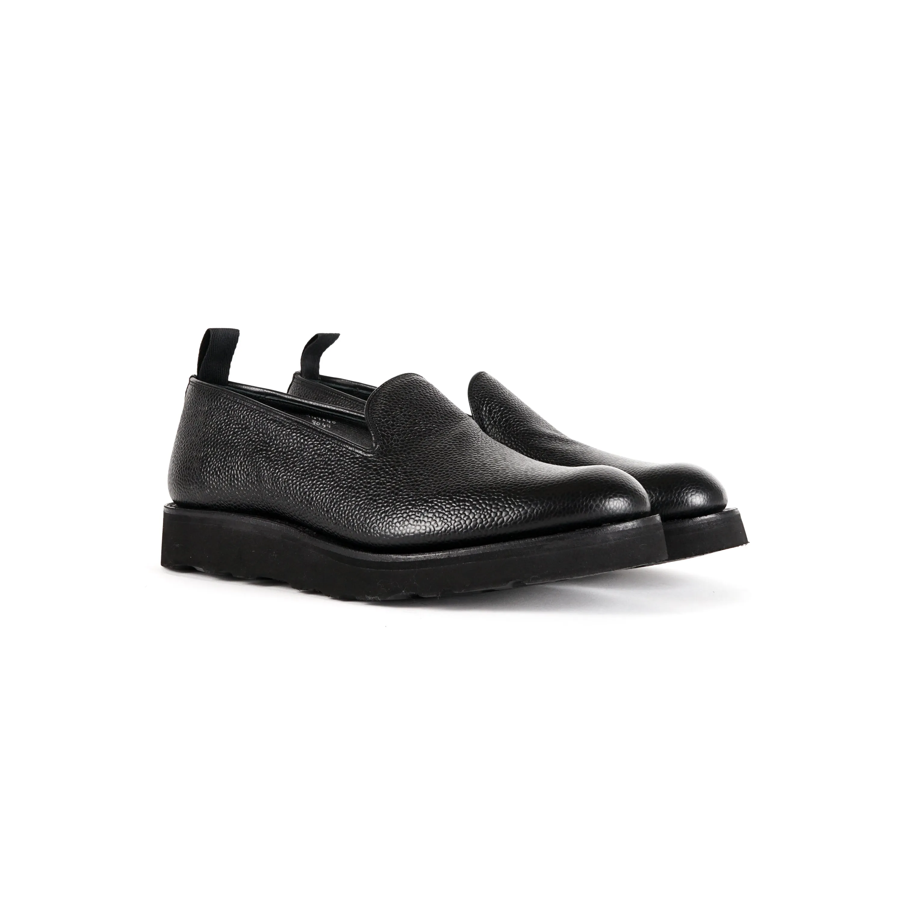 Golf Loafer - Black Scotch Grain