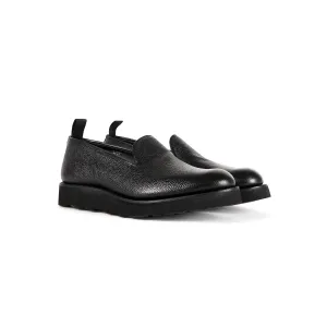 Golf Loafer - Black Scotch Grain