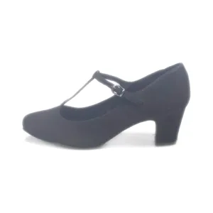 Graceland Mid-Heel Shoes Suede Black Colour For Women