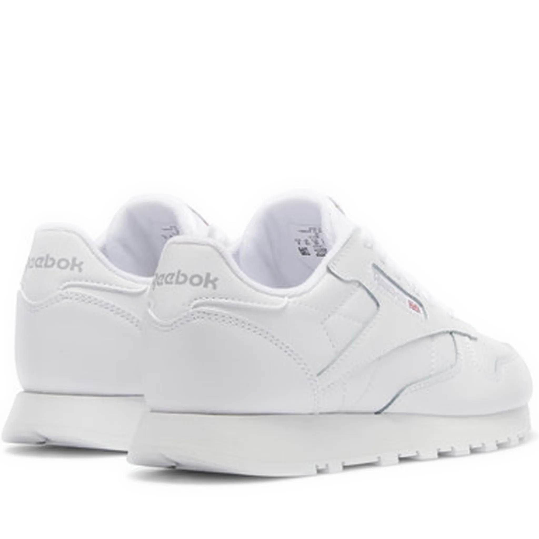 Grade School Reebok Classic Leather Shoes - Ftwr White / Ftwr White / Ftwr White