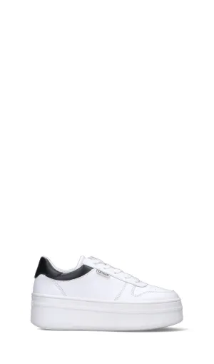 GUESS Sneaker donna bianca/nera in pelle