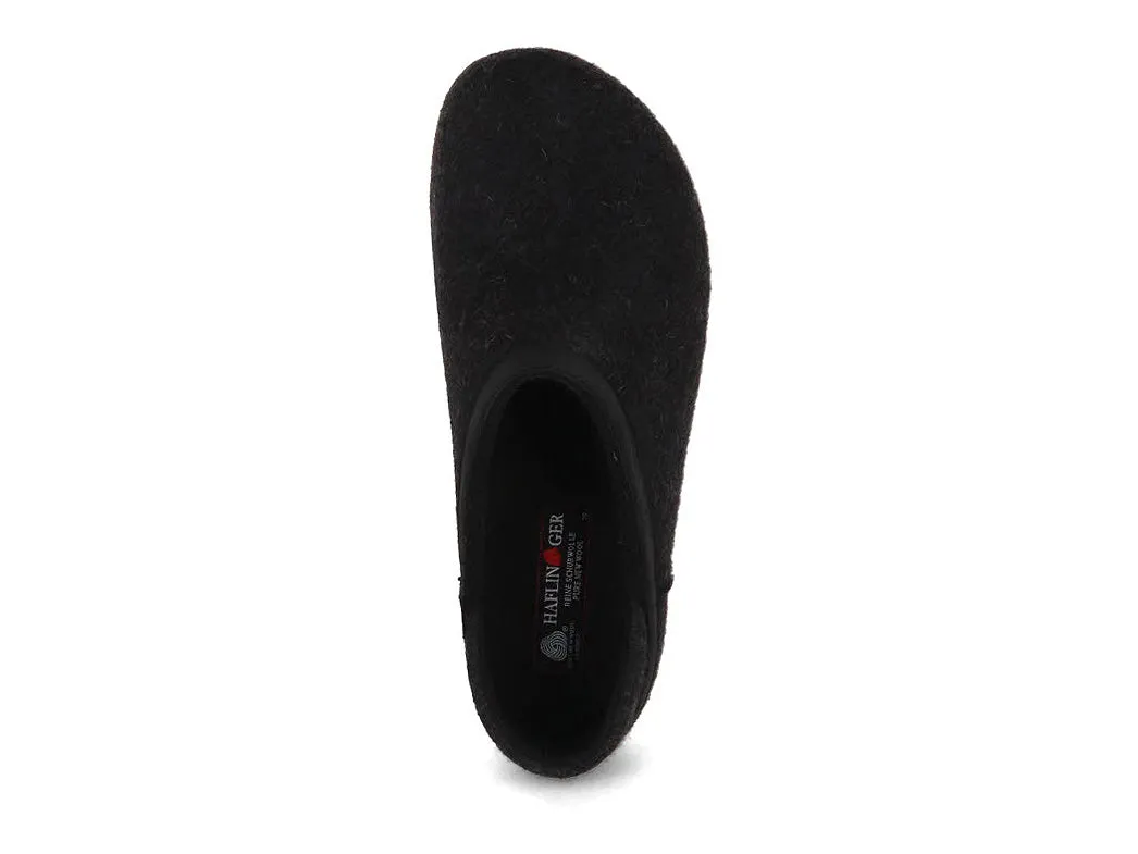 HAFLINGER Clog | Grizzly Buffalo, Graphite