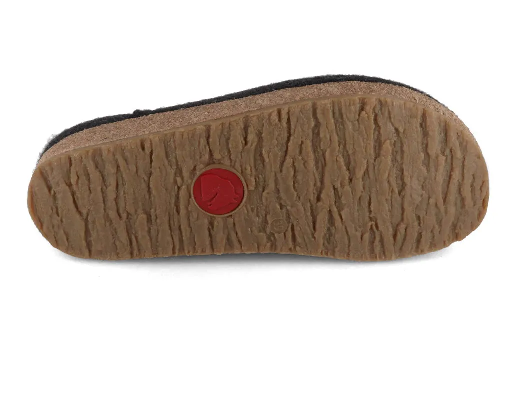 HAFLINGER Clog | Grizzly Buffalo, Graphite