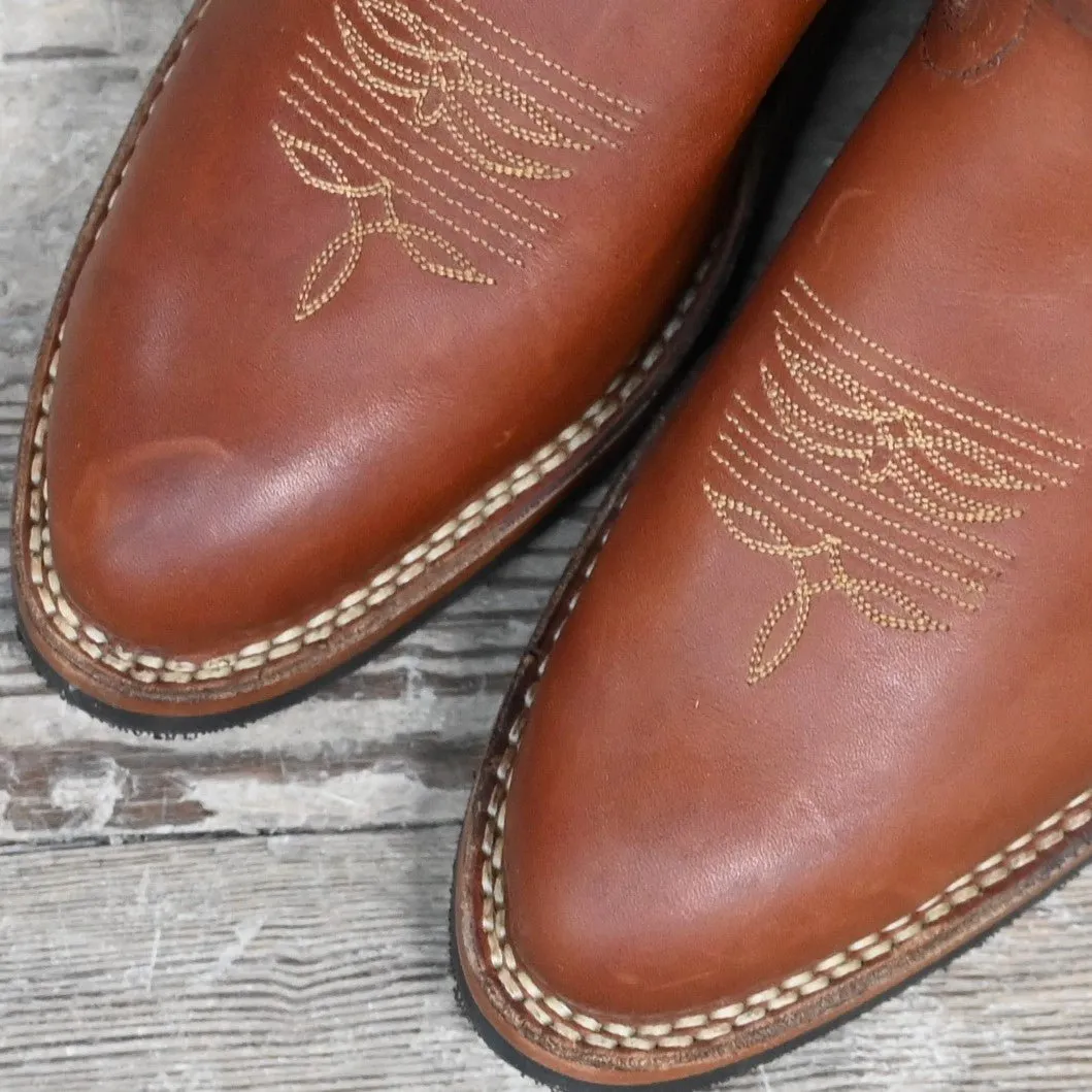 Hathorn Men's 12" Classic Leather Western Boot W/V Bar Rubber Comp Sole