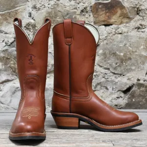 Hathorn Men's 12" Classic Leather Western Boot W/V Bar Rubber Comp Sole