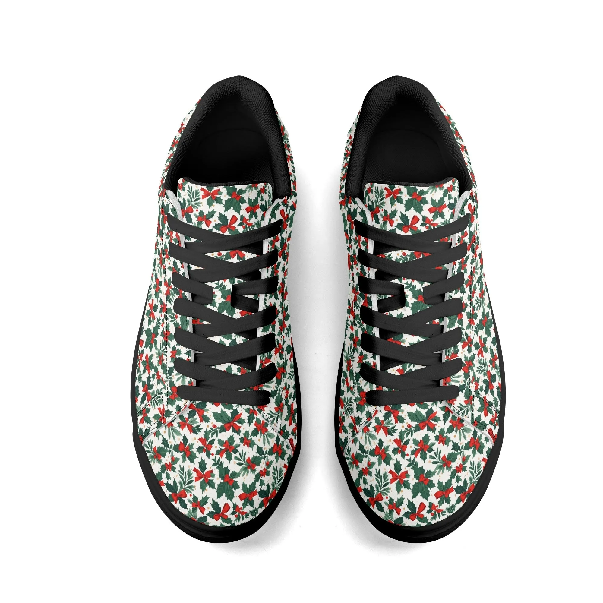 Holly Bow Adult Lightweight Brand Low Top Leather Shoes