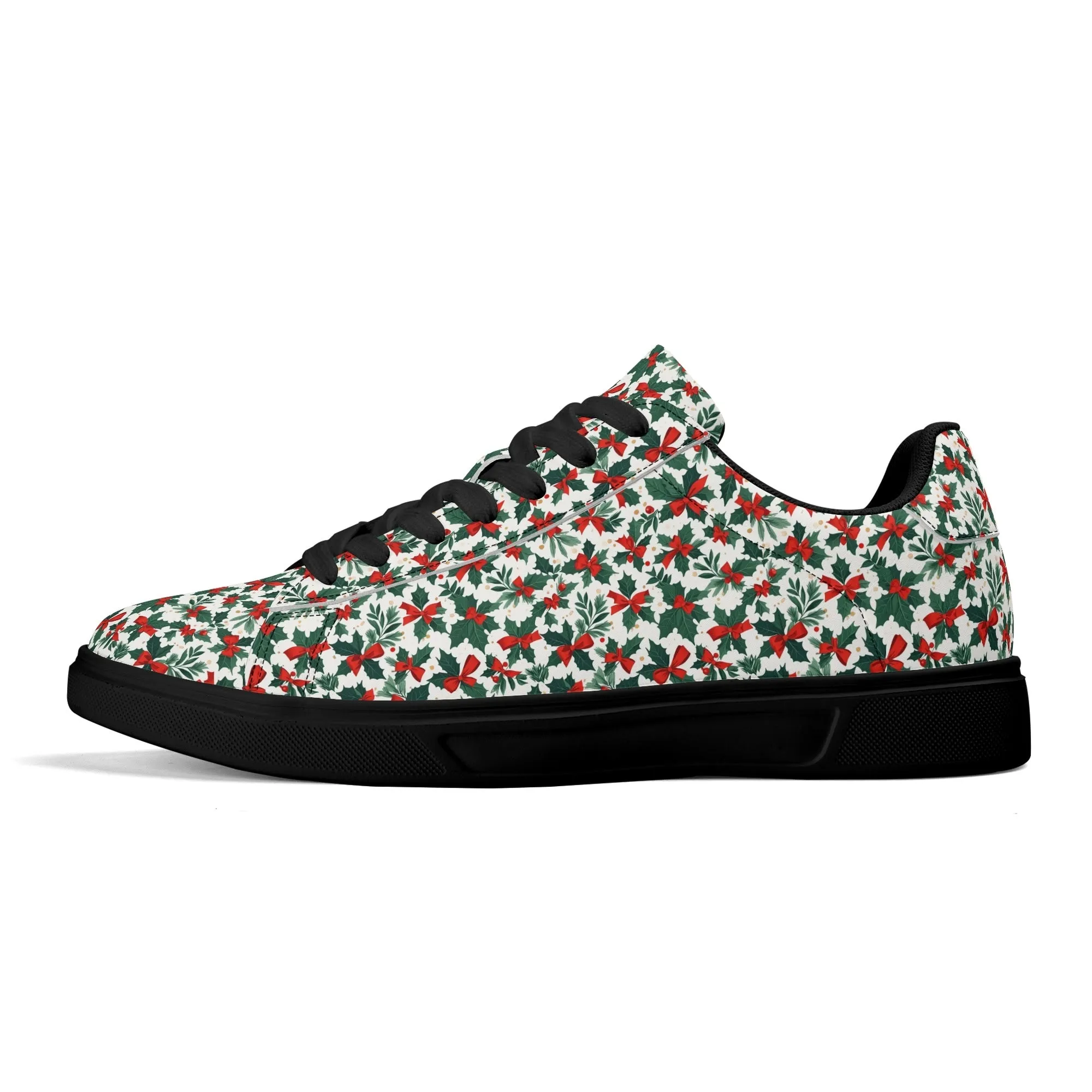 Holly Bow Adult Lightweight Brand Low Top Leather Shoes