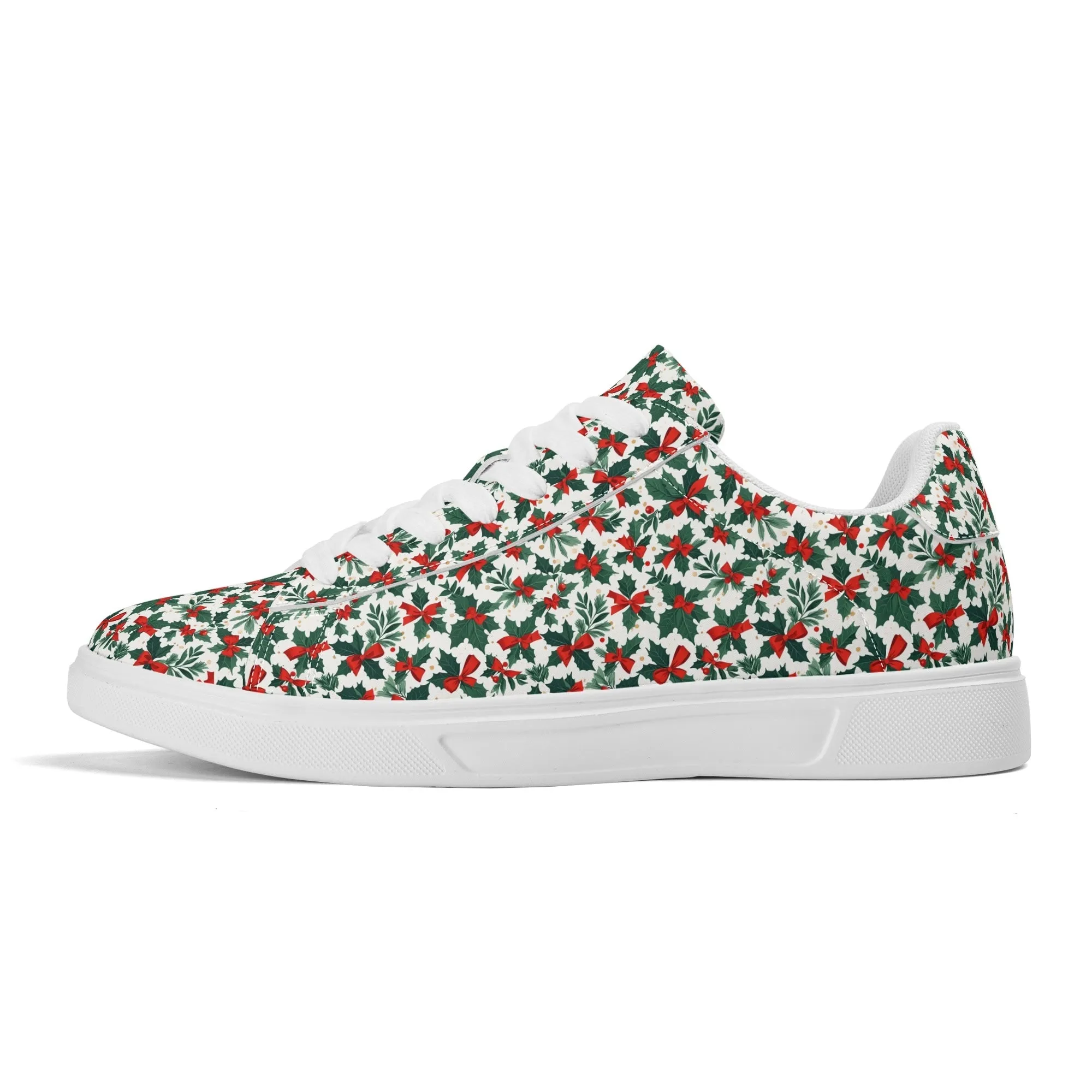 Holly Bow Adult Lightweight Brand Low Top Leather Shoes