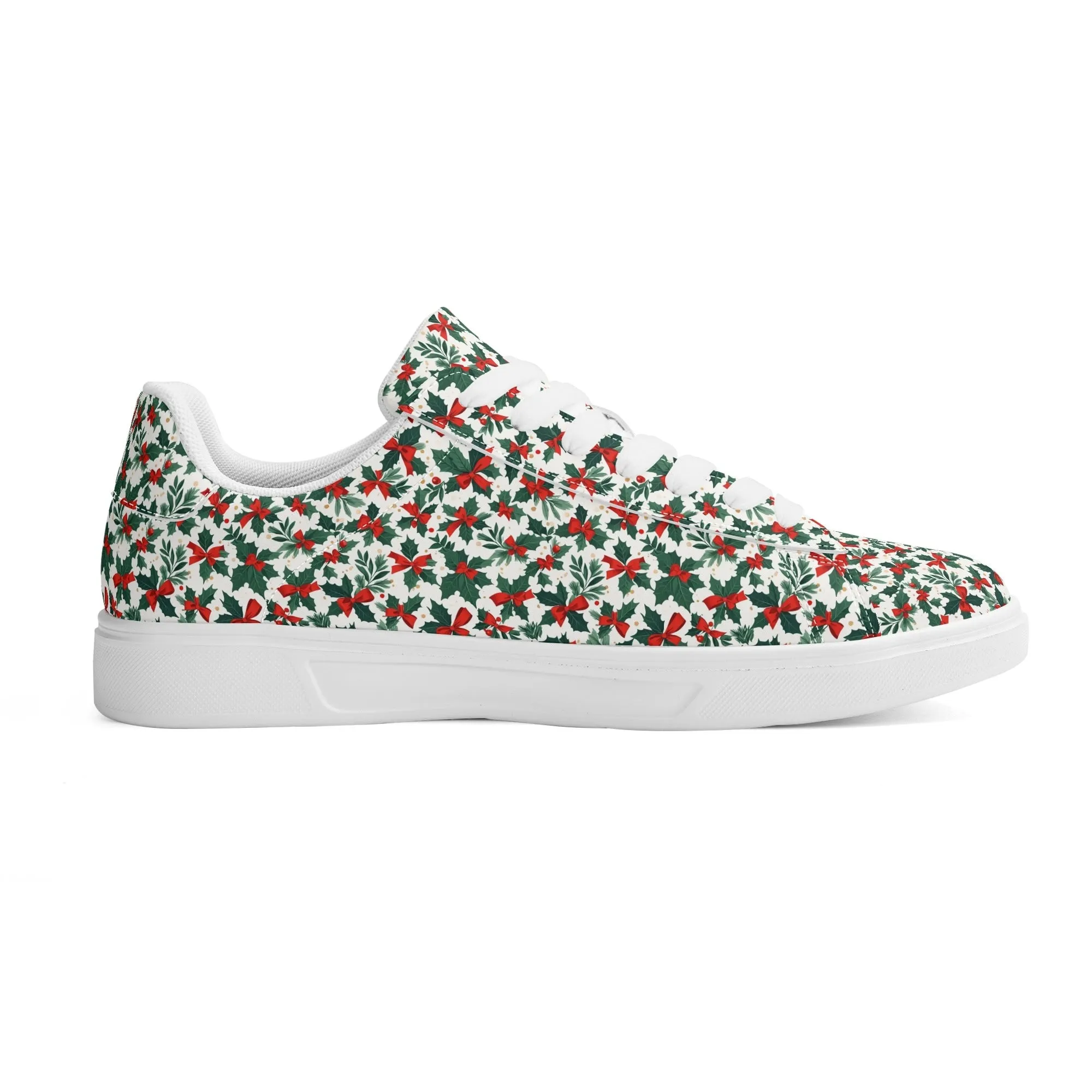 Holly Bow Adult Lightweight Brand Low Top Leather Shoes