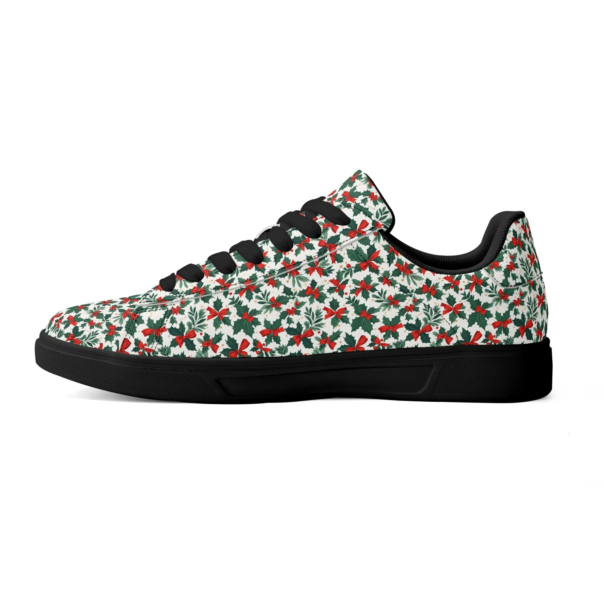 Holly Bow Adult Lightweight Brand Low Top Leather Shoes