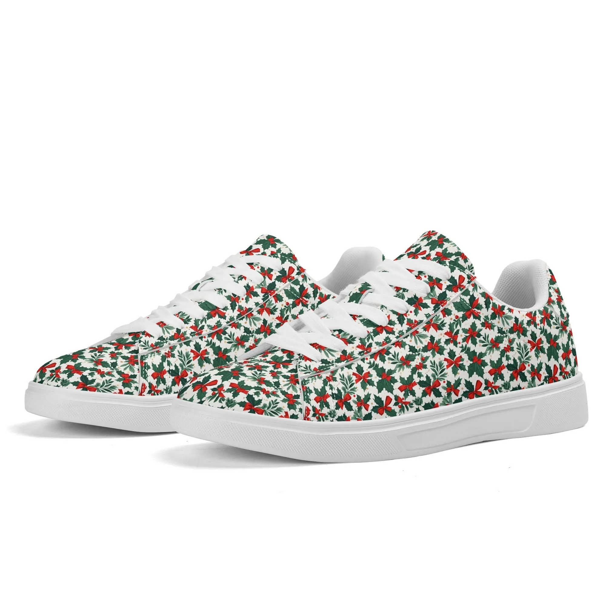 Holly Bow Adult Lightweight Brand Low Top Leather Shoes