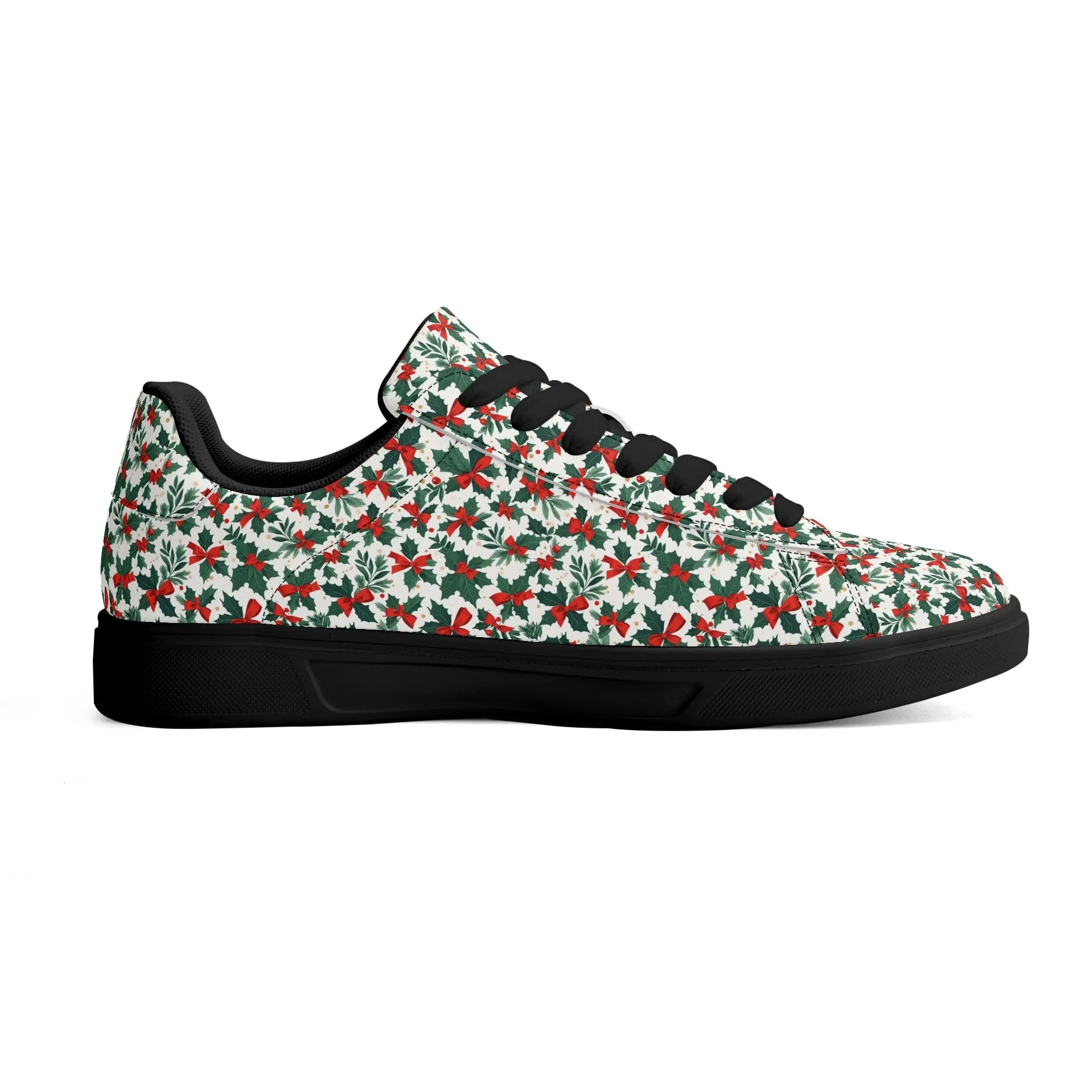 Holly Bow Adult Lightweight Brand Low Top Leather Shoes