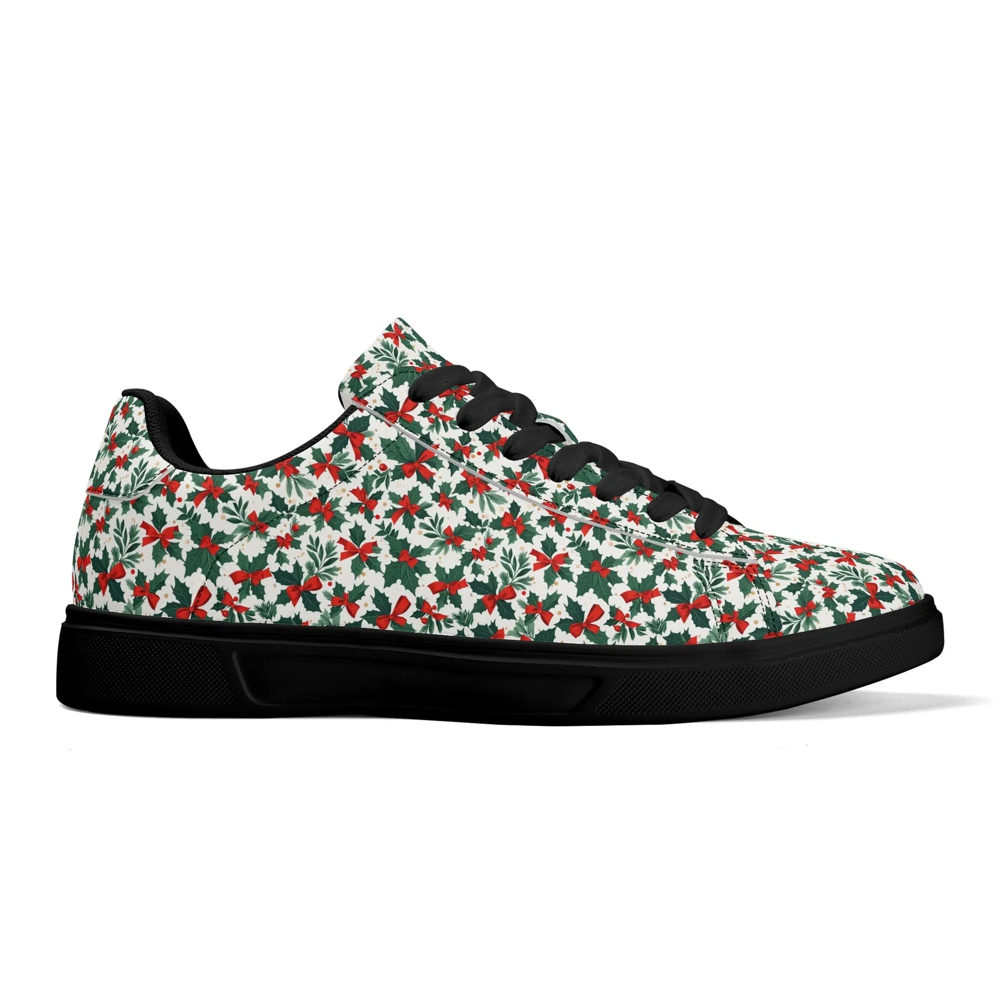 Holly Bow Adult Lightweight Brand Low Top Leather Shoes