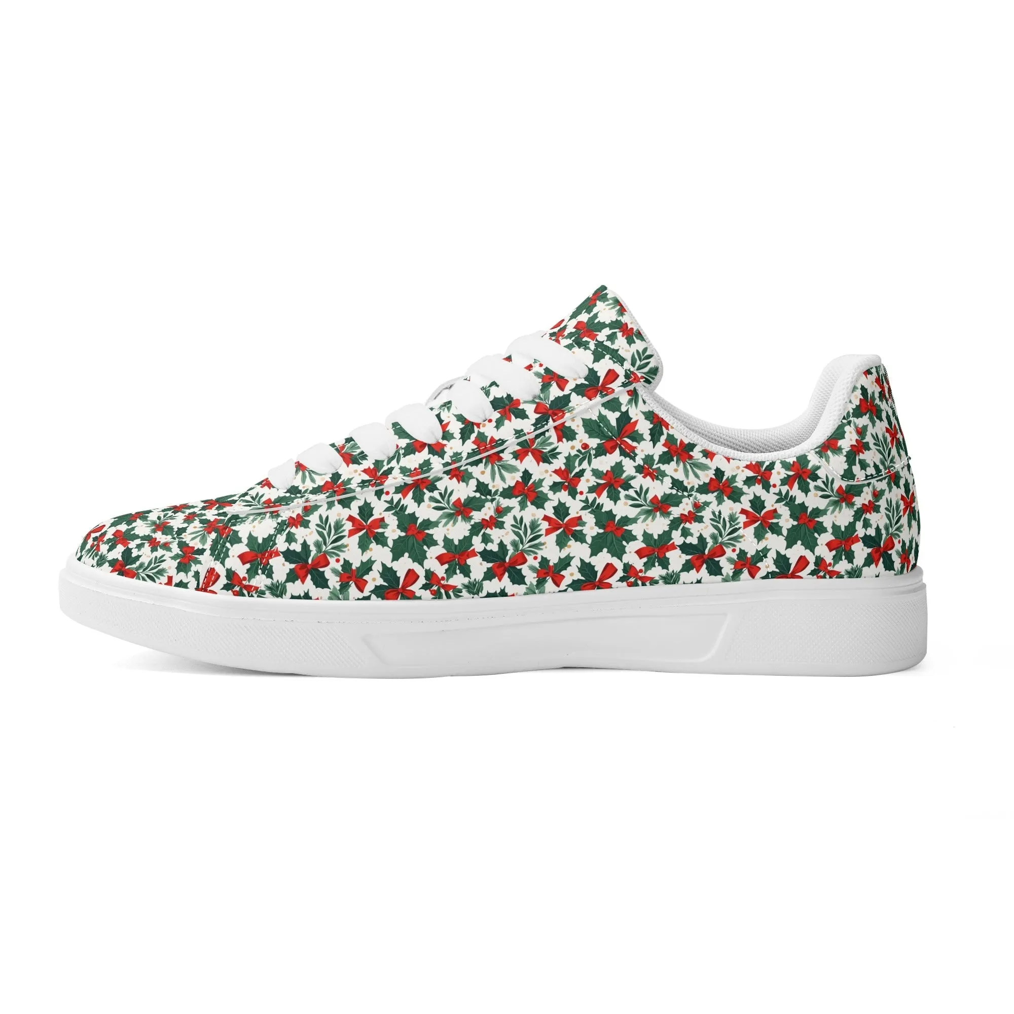 Holly Bow Adult Lightweight Brand Low Top Leather Shoes