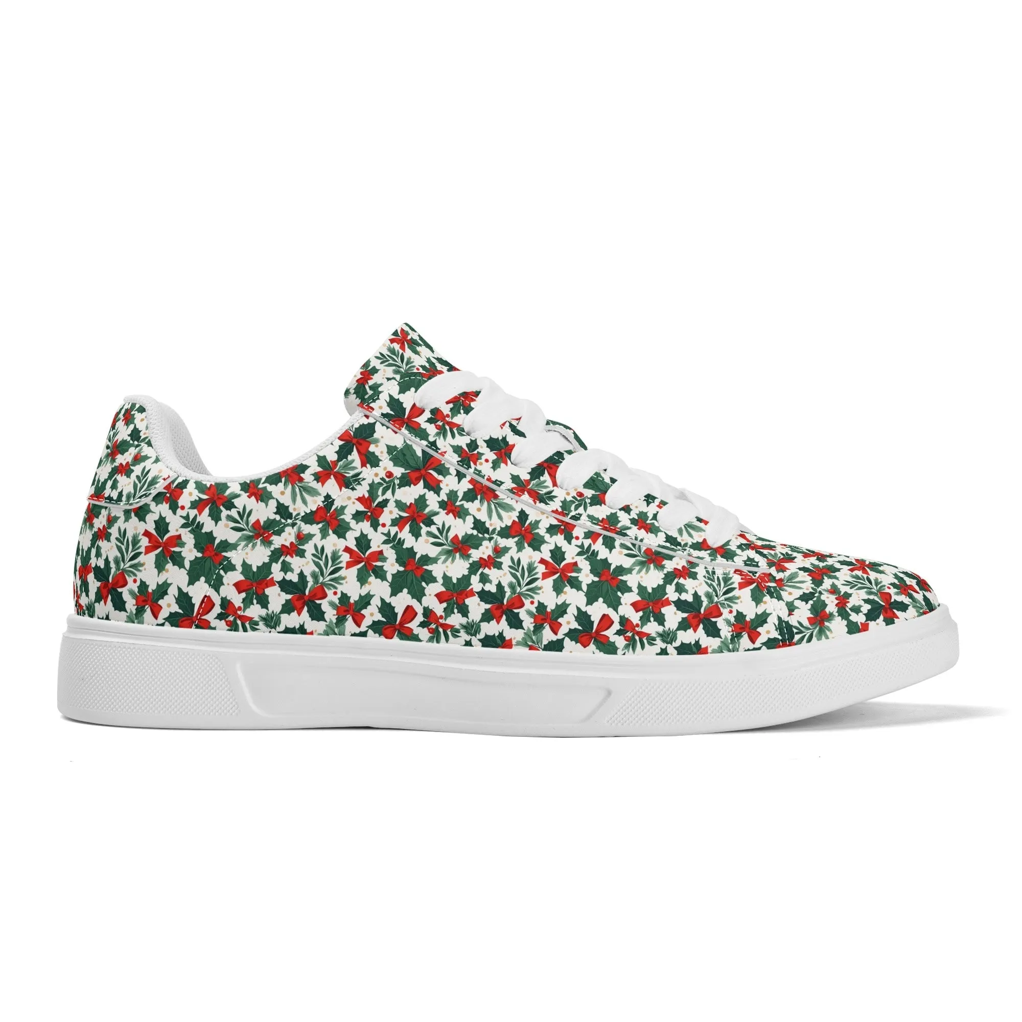 Holly Bow Adult Lightweight Brand Low Top Leather Shoes