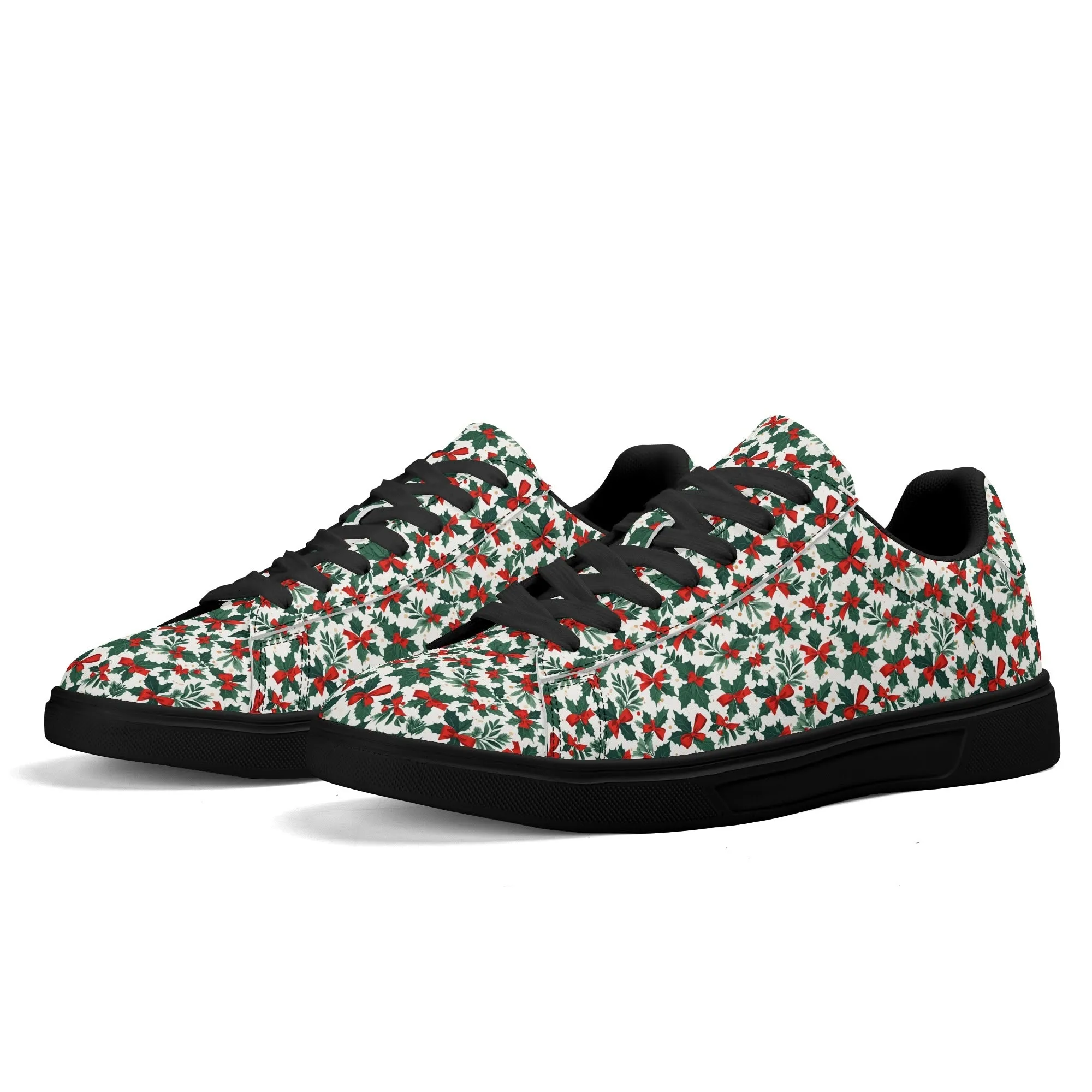 Holly Bow Adult Lightweight Brand Low Top Leather Shoes