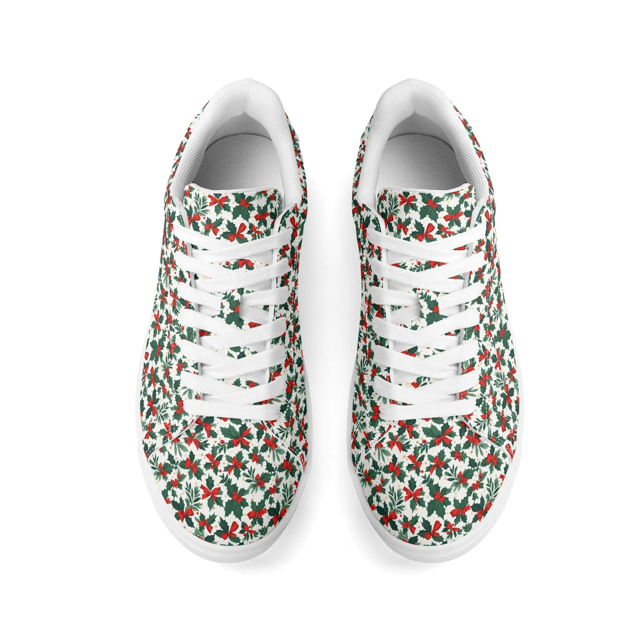 Holly Bow Adult Lightweight Brand Low Top Leather Shoes