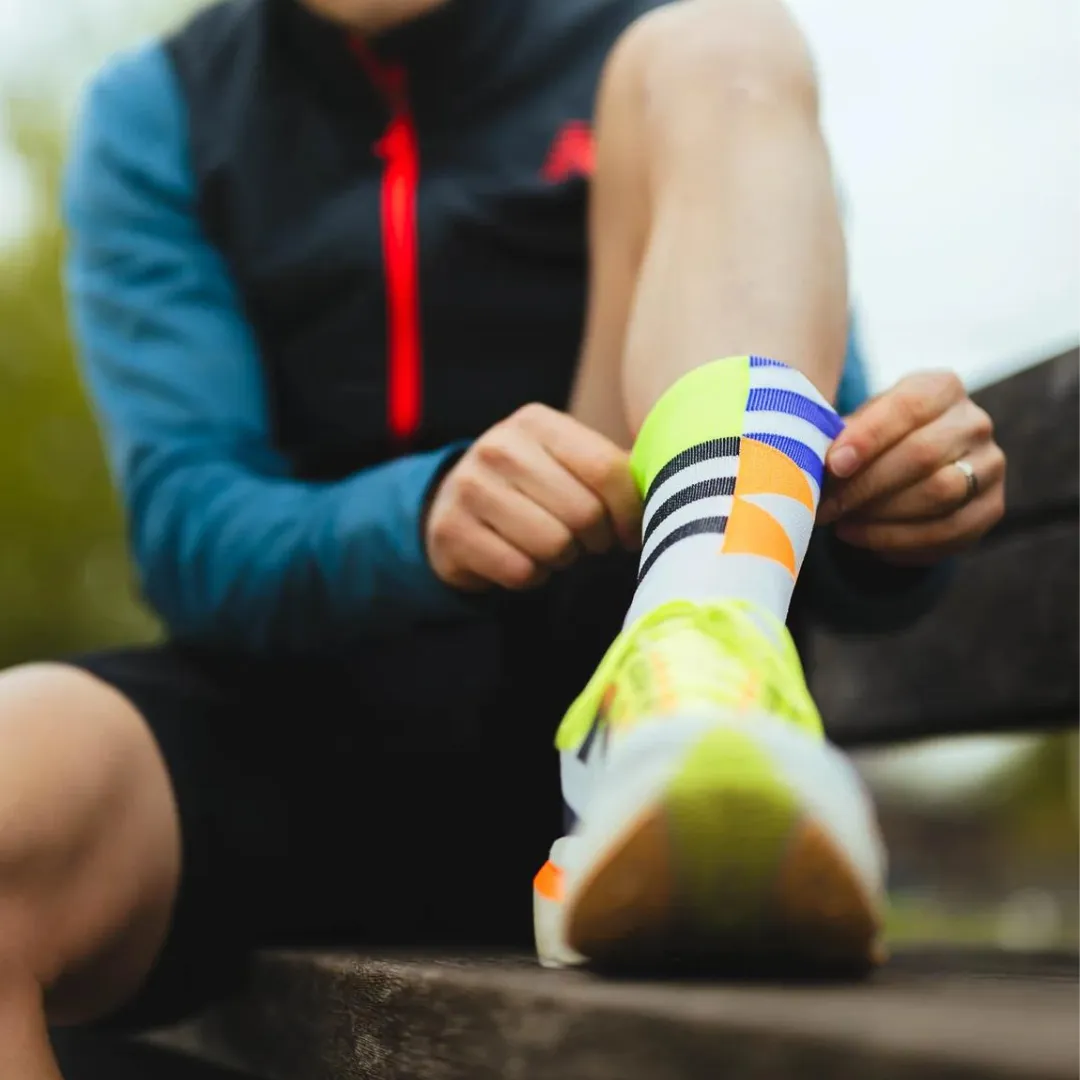 Incylence - Ultralight Elements Long Sock - Orange Green