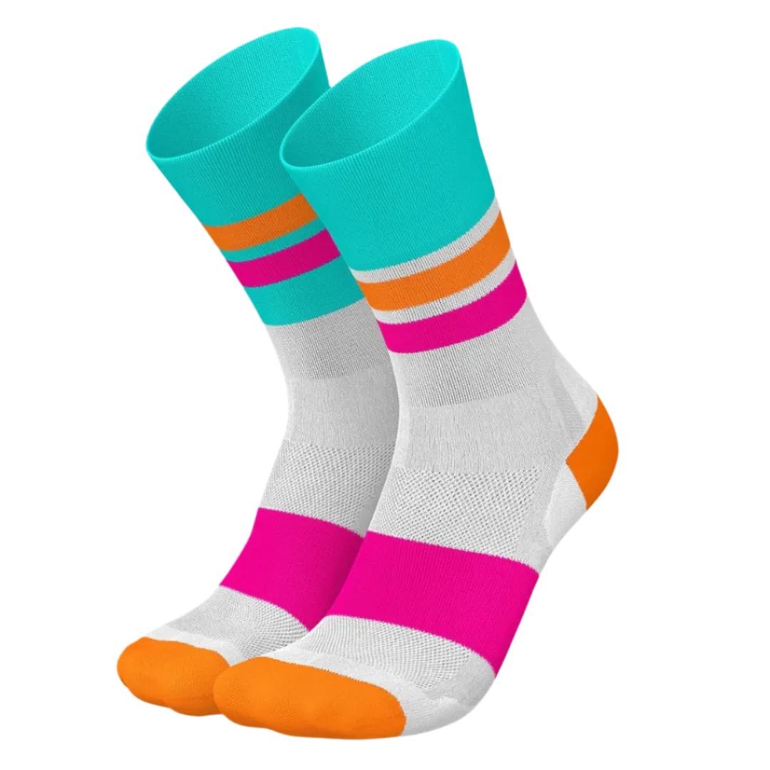 Incylence - Ultralight Tracks Long Sock - Cyan Pink
